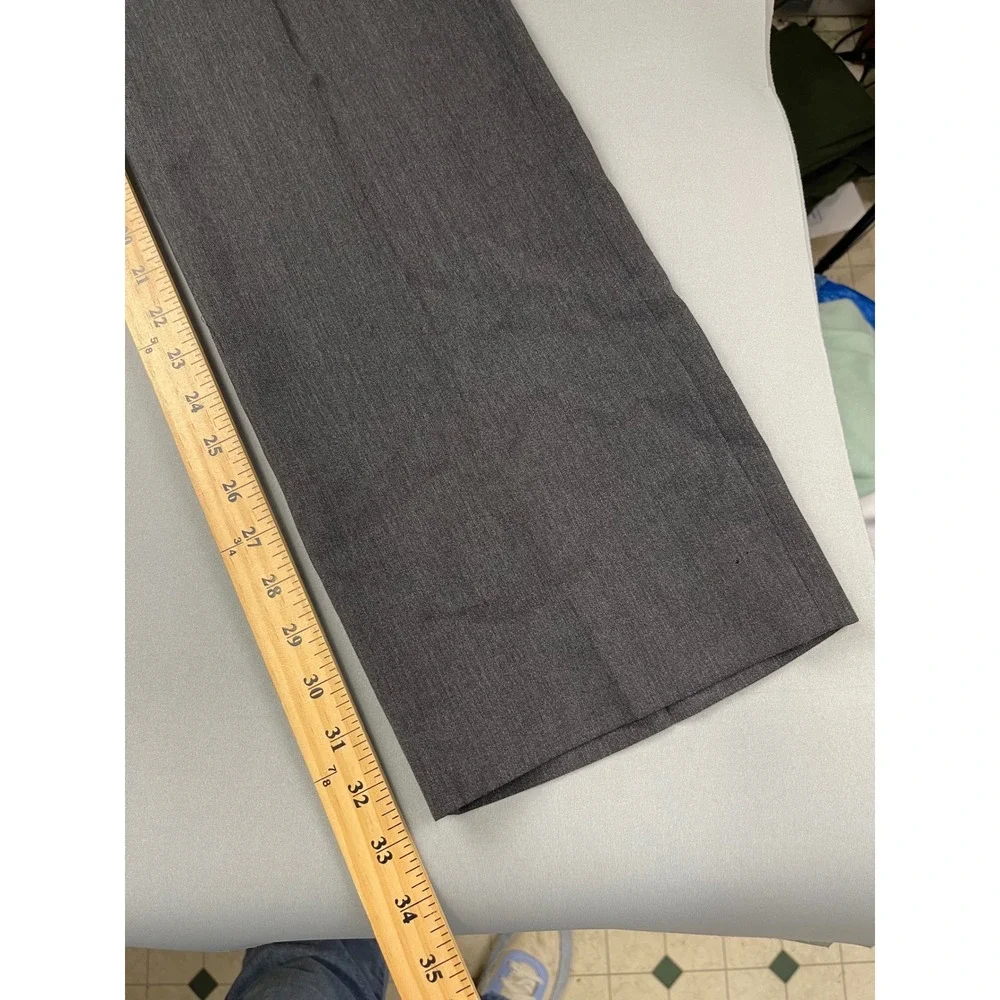 Banana Republic Tailored Slim Wool Dress Pants Mens 34x34 Gray‎ Cerruti Fabric